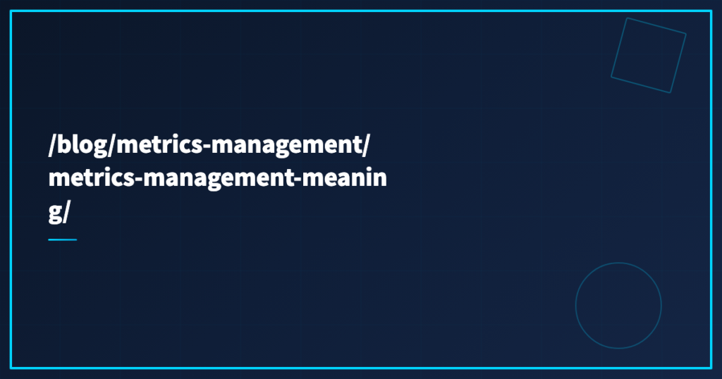 /blog/metrics-management/metrics-management-meaning/